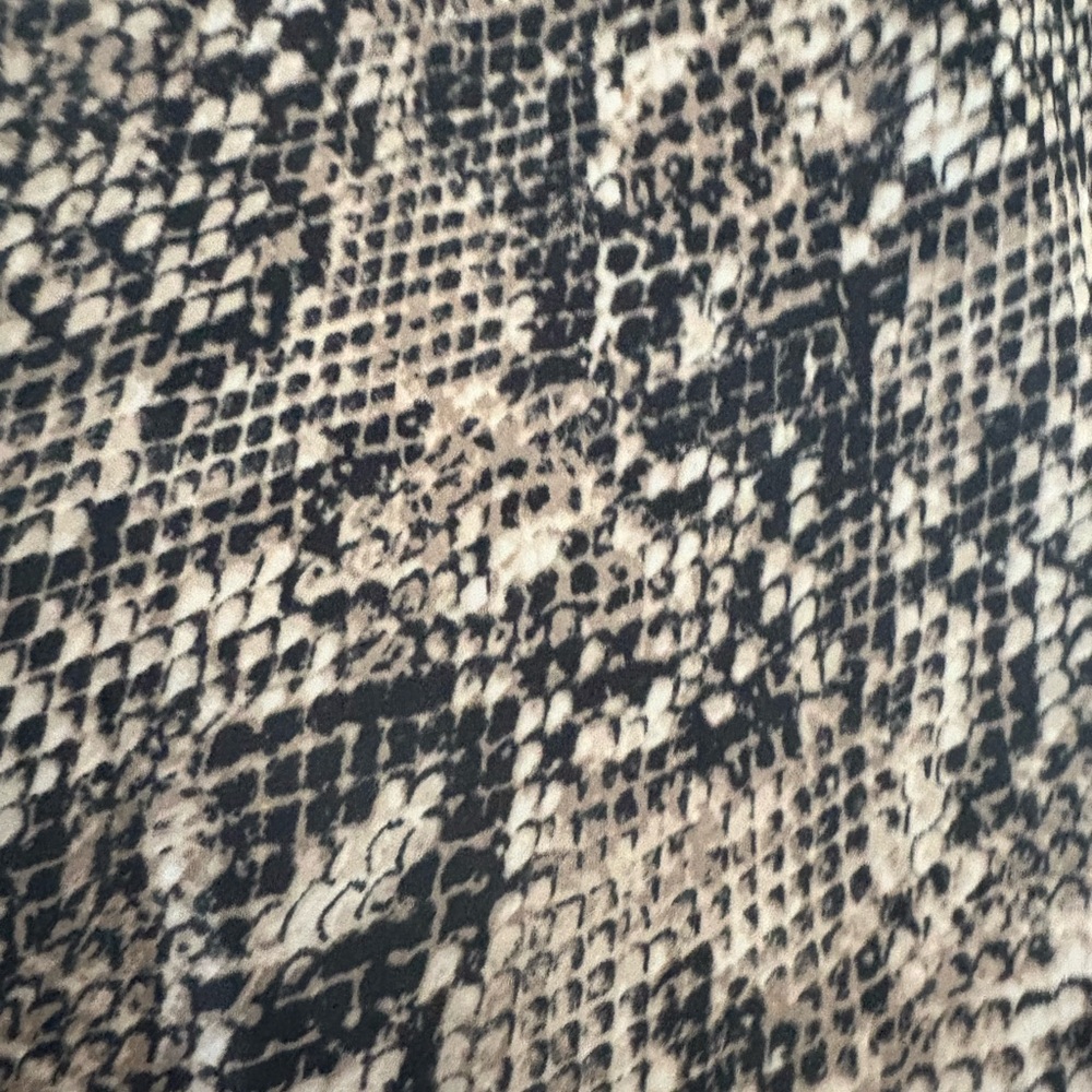 Snake print long sleeve blouse
